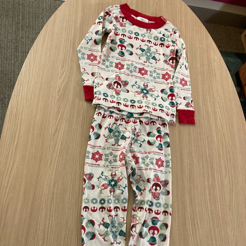 Hanna Andersson Star Wars Christmas Pajama Set 100 CM US 4 Long Sleeve Pants